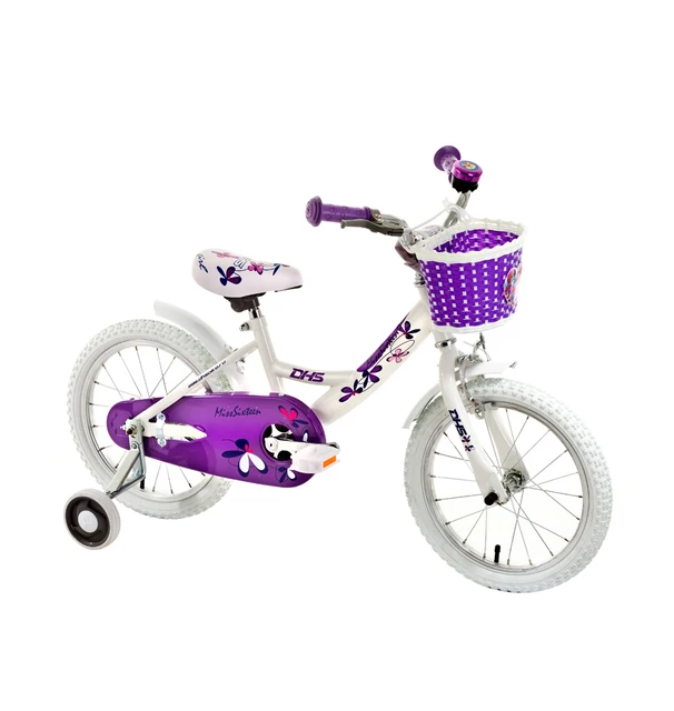 Das Kinder-Fahrrad DHS Miss Sixteen 1602 16" - das Modell 2014 - weiß