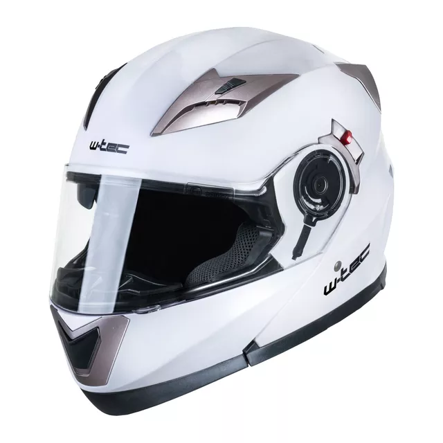 W-TEC Pezzon aufklappbarer Motorradhelm - bílo-bronzová