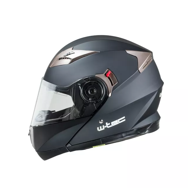 W-TEC Pezzon aufklappbarer Motorradhelm - bílo-bronzová