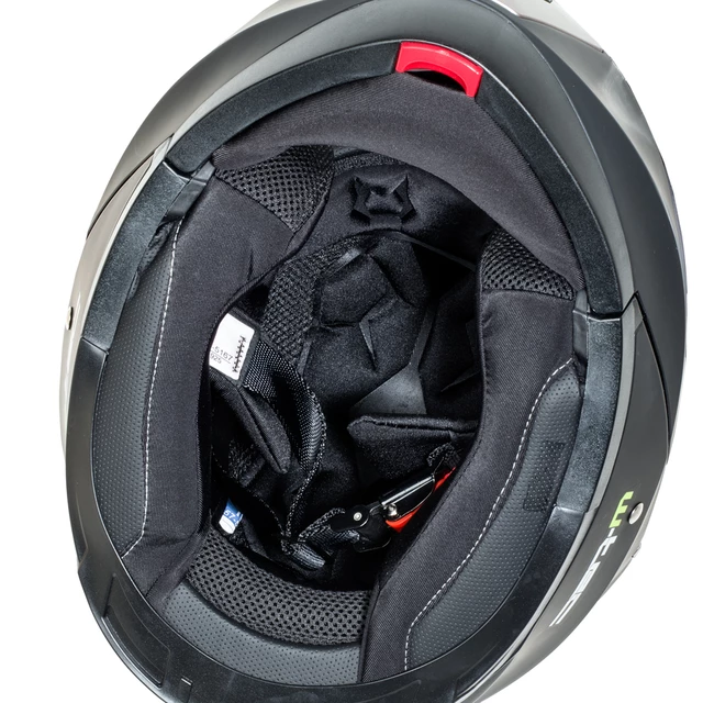 W-TEC Pezzon aufklappbarer Motorradhelm - bílo-bronzová