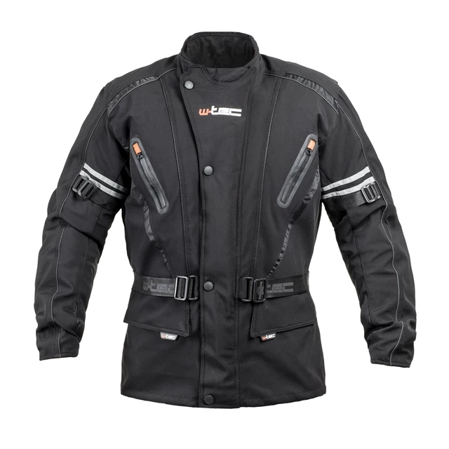 W-TEC Rokosh GS-1758 Herren Softshell Motorradjacke - schwarz