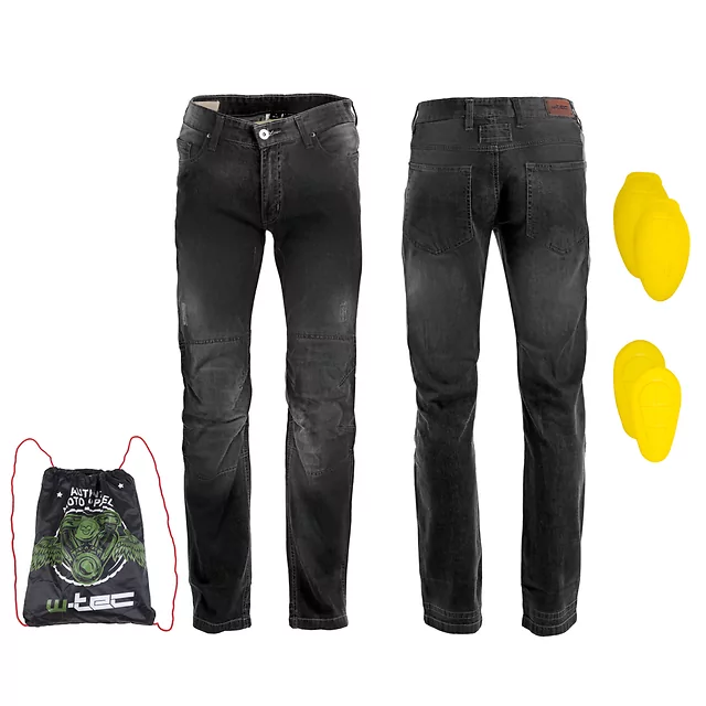 W-TEC Shiquet Herren Motorradjeans - schwarz