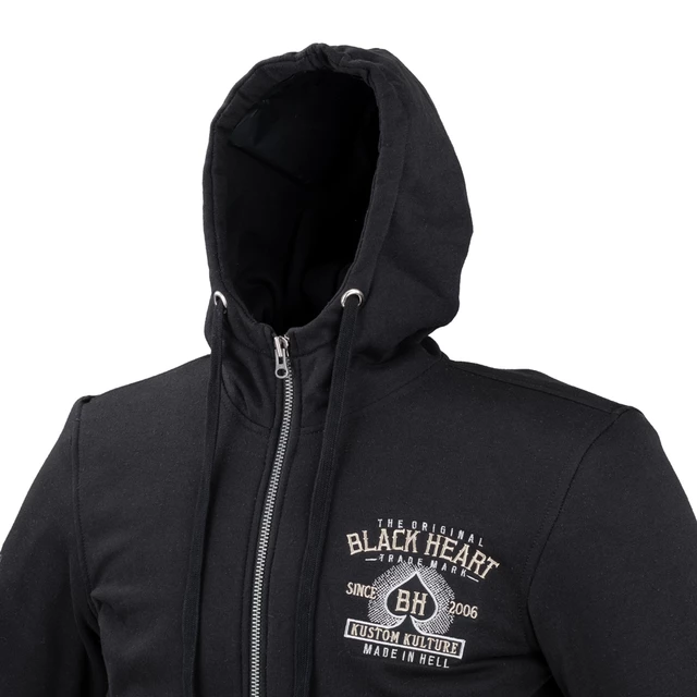 W-TEC Black Heart Kustom Kulture Herren Hoodie mit Aramid