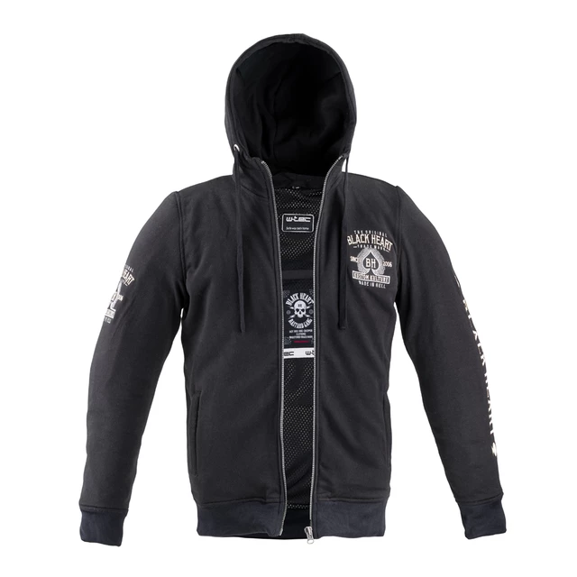 W-TEC Black Heart Kustom Kulture Herren Hoodie mit Aramid