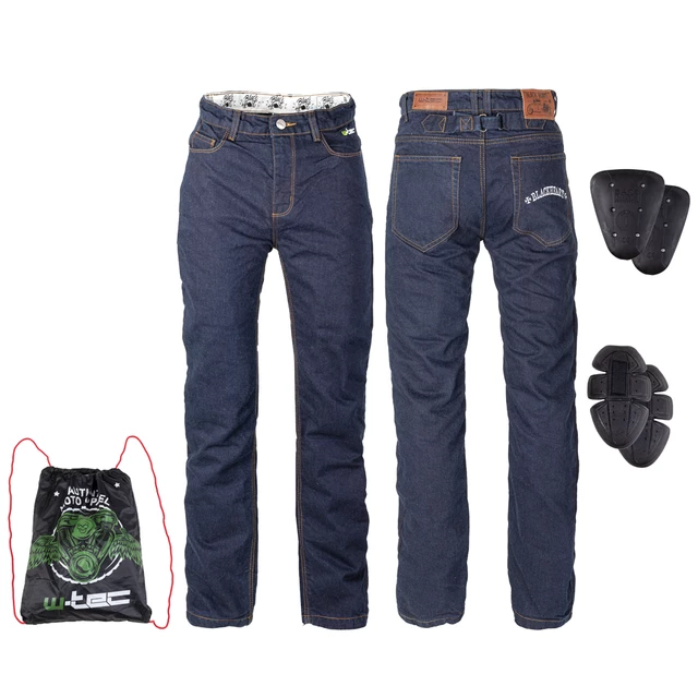 W-TEC Resoluto Herren Motorradjeans - blau - blau