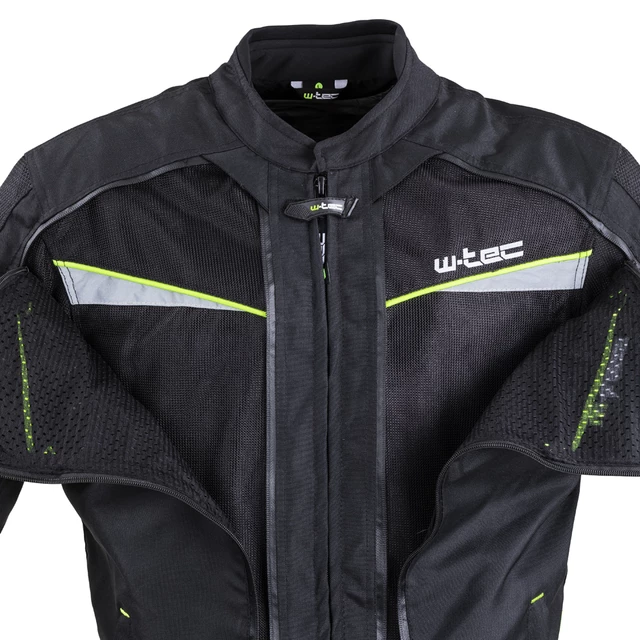 W-TEC Progair Herrenmotorradjacke - schwarz-fluo