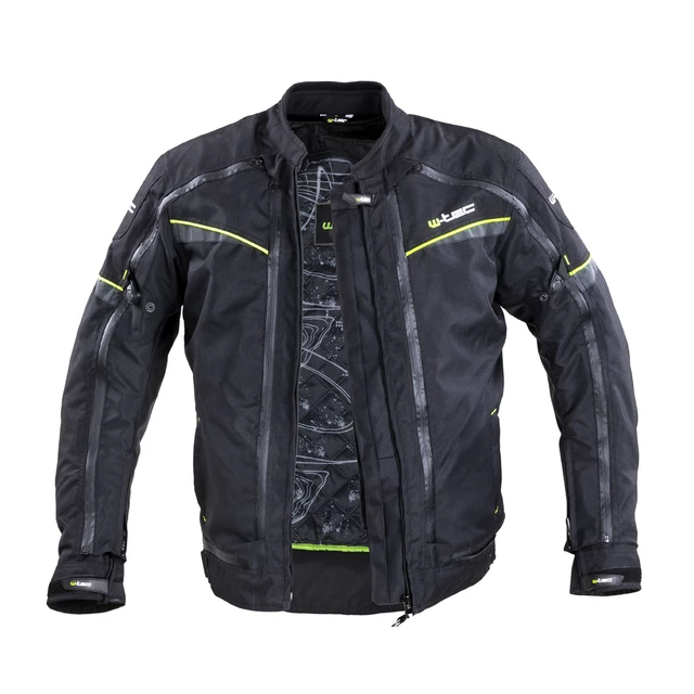W-TEC Progair Herrenmotorradjacke - schwarz-fluo
