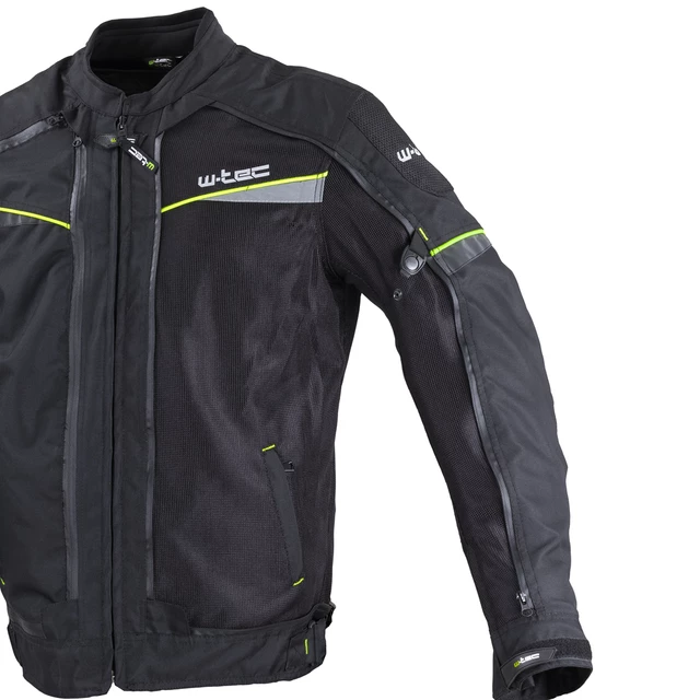 W-TEC Progair Herrenmotorradjacke - schwarz-fluo
