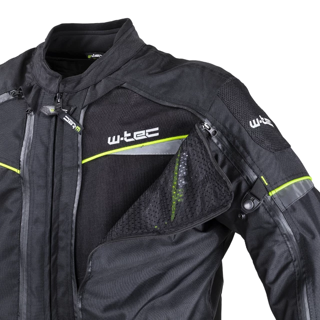 W-TEC Progair Herrenmotorradjacke - schwarz-fluo