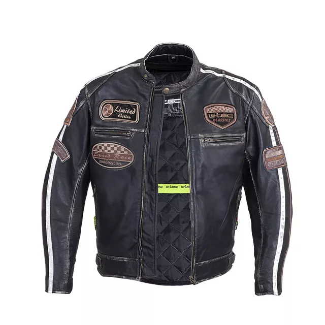 W-TEC Sheawen Vintage Herren Leder Motorradjacke