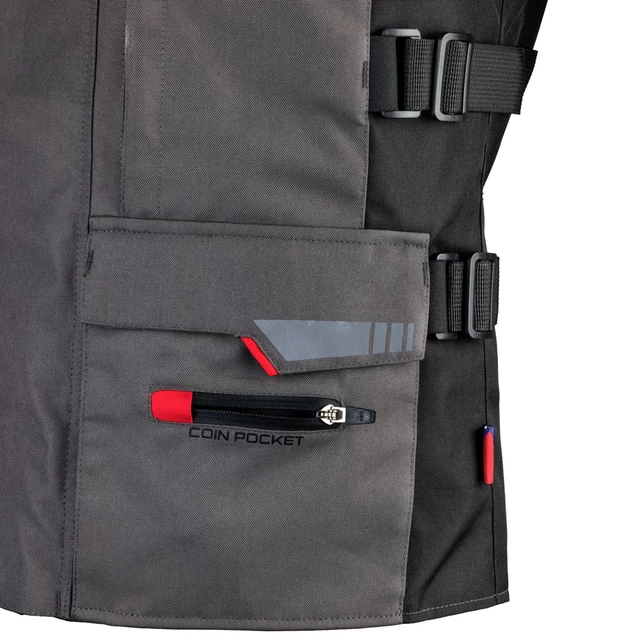 W-TEC Excellenta Touring Motorradjacke - Thunderstorm Gray