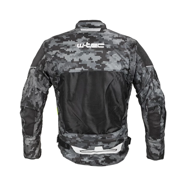 W-TEC Jared Herren Sommer Moto Jacke - Black-Grey Digi-Camo