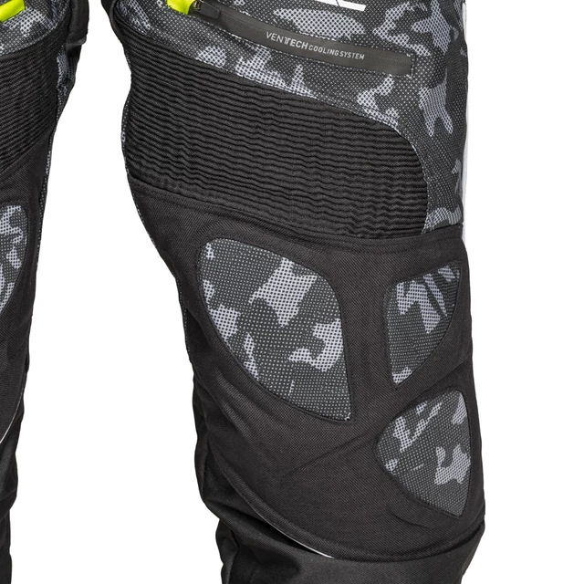W-TEC Toregate Herren Motorradhose - Black-Grey Digi-Camo