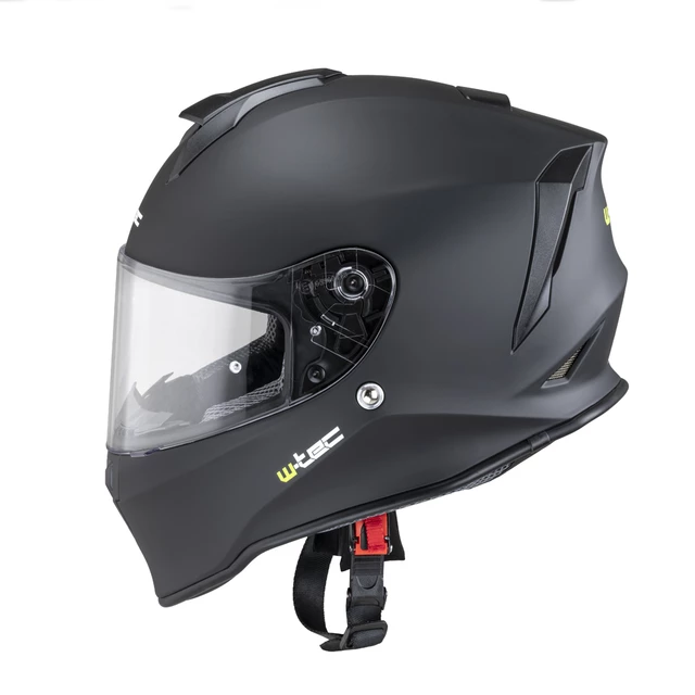 Motorradhelm W-TEC Integra Solid - Matt Schwarz