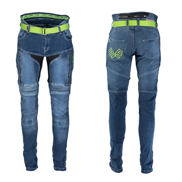 W-TEC Ekscita Damen Motorradjeans - blau