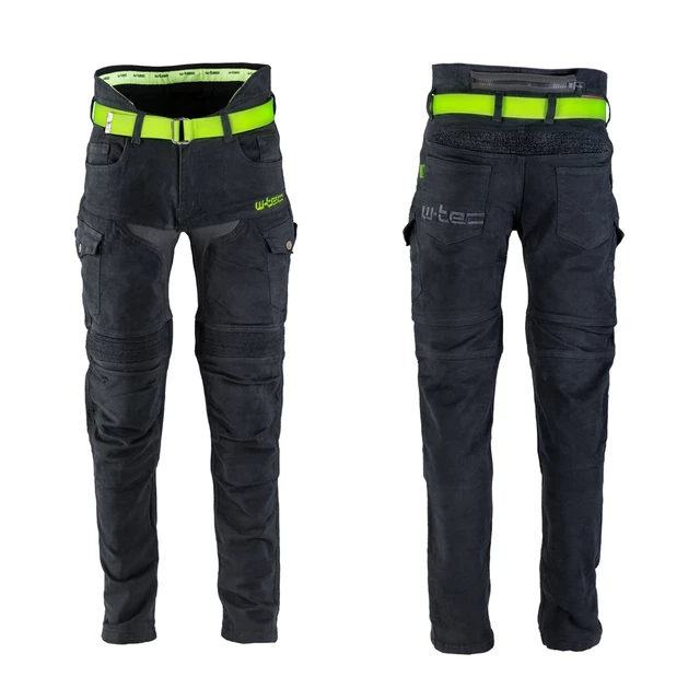 W-TEC Aredator Herren Mottorradjeans - schwarz
