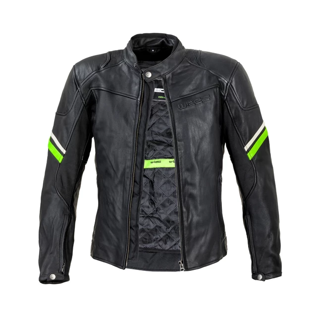 W-TEC Montegi Leder Motorradjacke - mattschwarz
