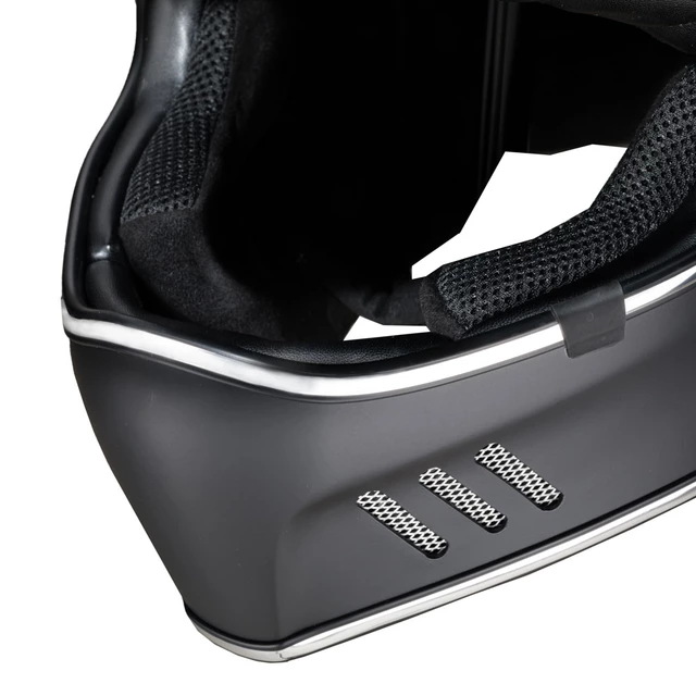 W-TEC Black Heart Retron Motorradhelm mit Dalhart Schutzbrille - Angerwheel Black