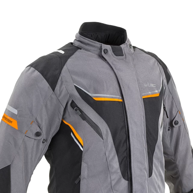 W-TEC Brandon Herren Motorradjacke - schwarz-fluo gelb