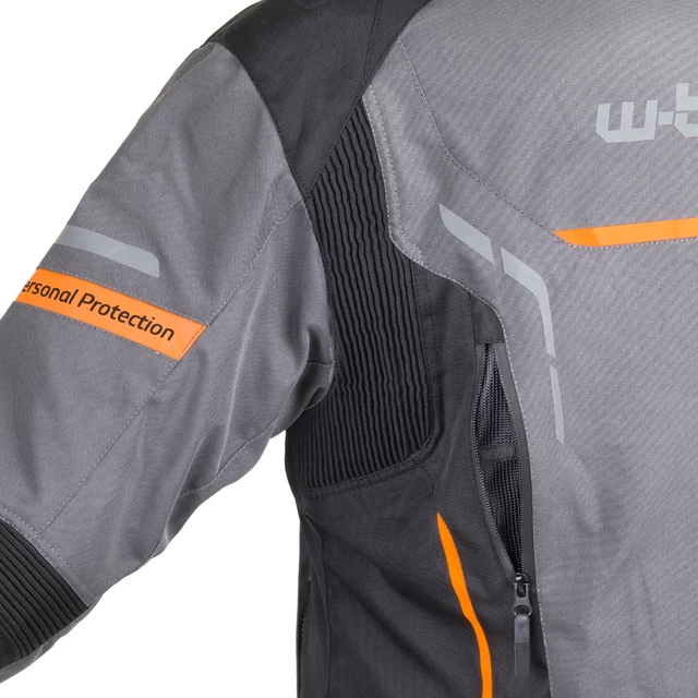 W-TEC Brandon Herren Motorradjacke - schwarz-fluo gelb