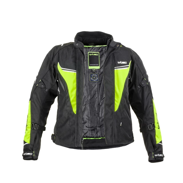 W-TEC Brandon Herren Motorradjacke - schwarz-fluo gelb