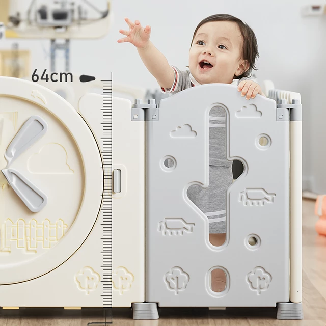 Kunststoff Laufstall inSPORTline Bufalino 14+2 167x200x64 cm