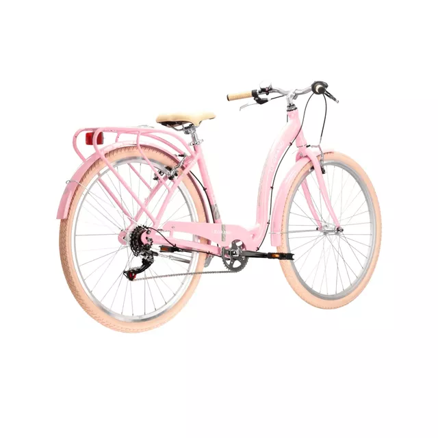 Damen-Stadtfahrrad Le Grand Lille 2 28" Gen 001 - růžová / šedá / lesk