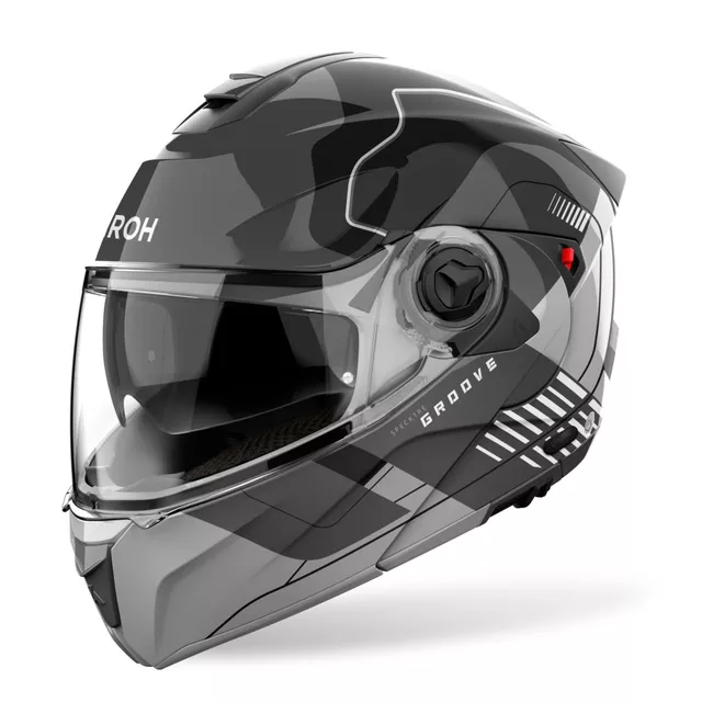 Klapphelm AIROH SPECKTRE Groove P/J grau glänzend