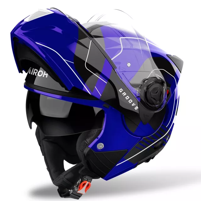 Klapphelm AIROH SPECKTRE Groove P/J blau glänzend