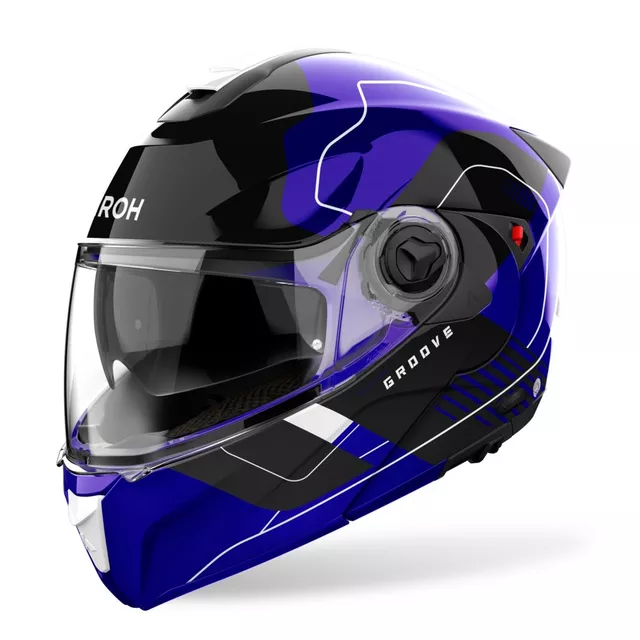 Klapphelm AIROH SPECKTRE Groove P/J blau glänzend