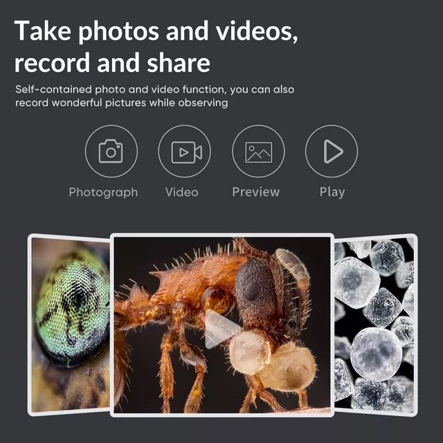 Apexel 400X-800X Digitalmikroskop mit LCD-Anzeige