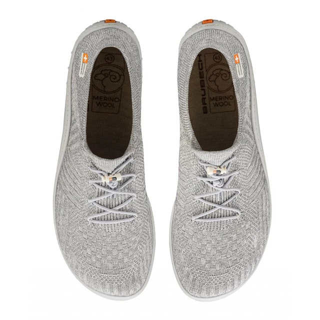 Herren Barfußschuhe Brubeck Merino - hell grau