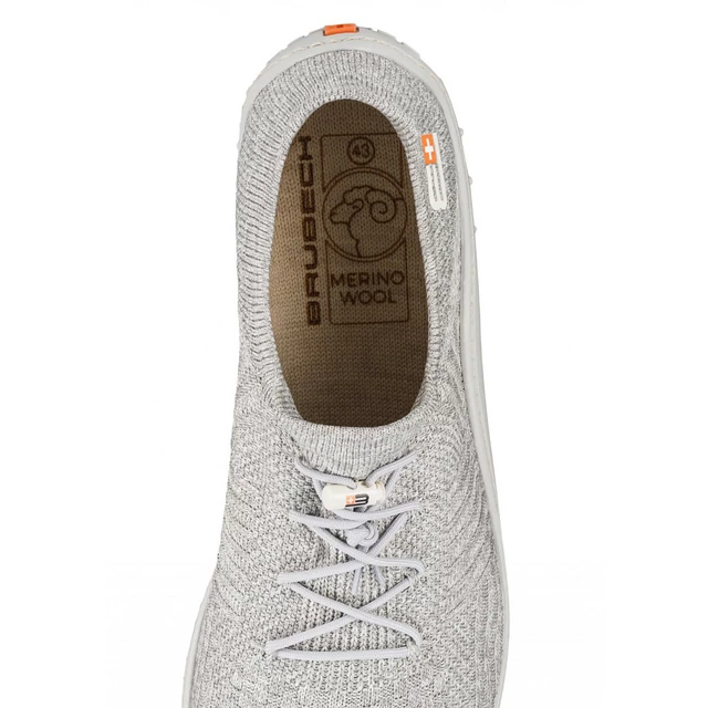 Herren Barfußschuhe Brubeck Merino - hell grau