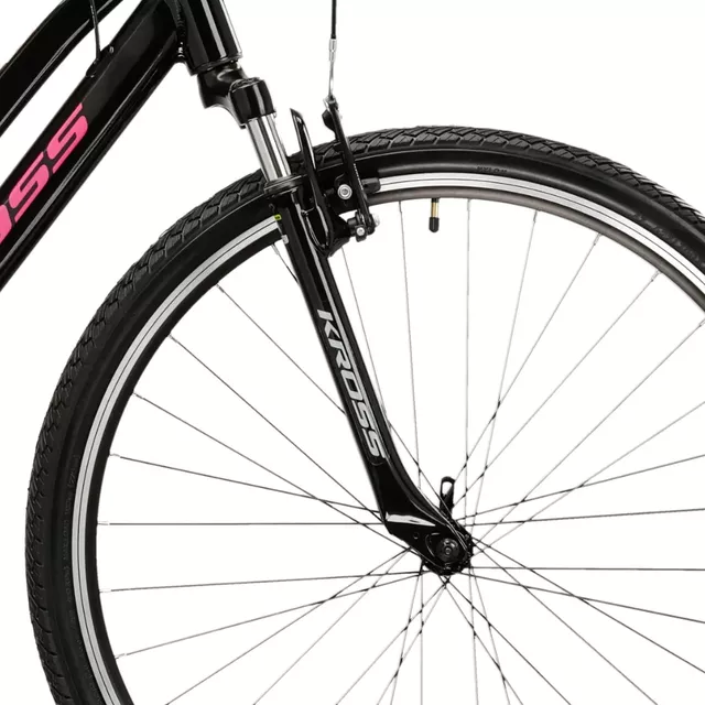 Damen Crossrad Kross Evado 2.0 28" Gen 007 - černá / růžová / lesk