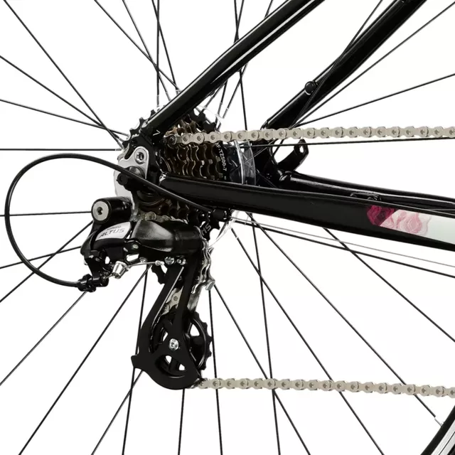 Damen Crossrad Kross Evado 2.0 28" Gen 007 - černá / růžová / lesk