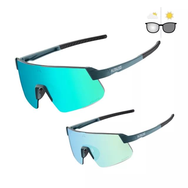 Photochromatische Sonnenbrille Altalist Hayate R2 Photochromatisch - modrá s modrými skly