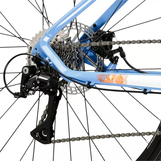 Damen Crossrad Kross Evado 3.0 28" Gen 007 - modrá / bílá / lesk