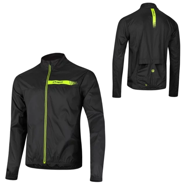 Herren-Windjacke Etape Bora 2.0 - schwarz/gelb fluo