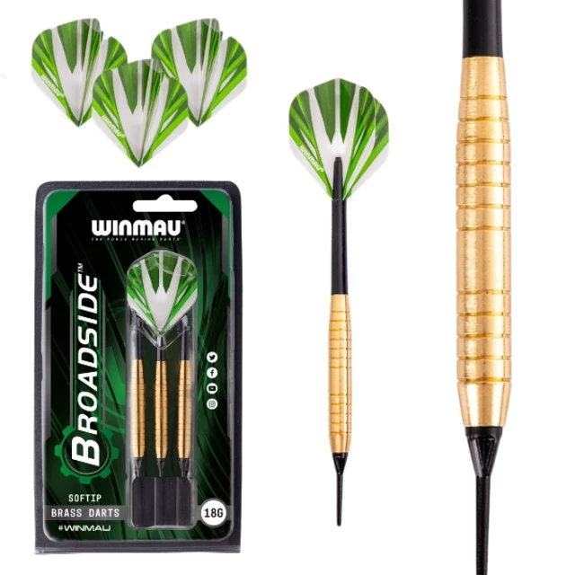 Winmau Broadside Messing Soft Darts 3Stück