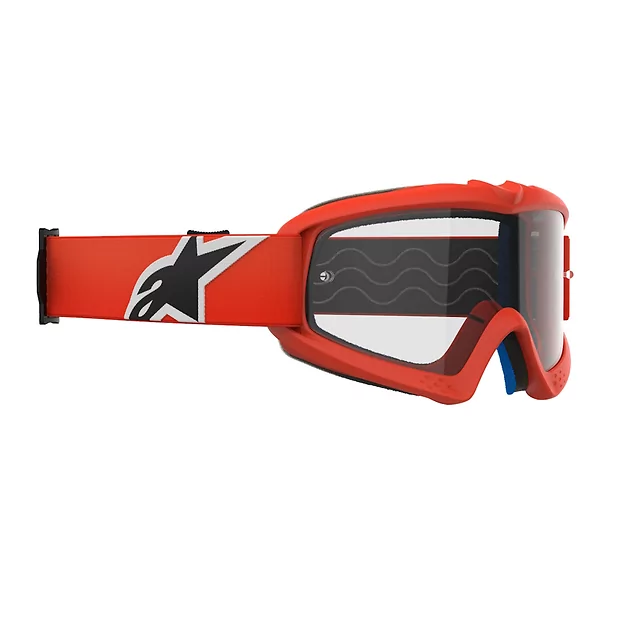 Alpinestars Vision Youth Kinder Motocrossbrille - Corp oranžová, čiré plexi
