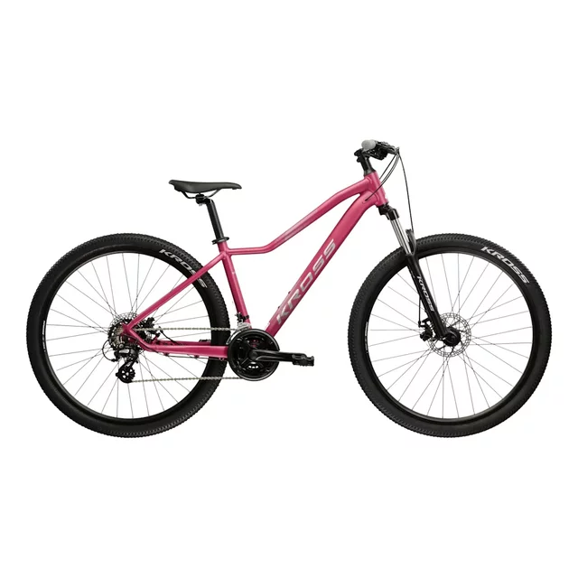 Damen-Mountainbike Kross Lea 2.0 27,5" - Modell 2026 - růžová/stříbrná/mat - růžová/stříbrná/mat