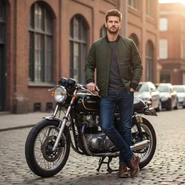 W-TEC Caravago Motorradjacke - grün