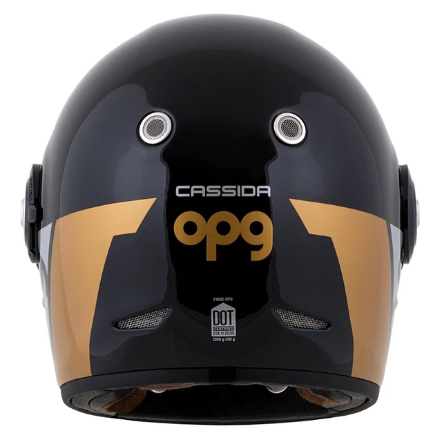 Cassida Fiber OPG Motorradhelm Schwarz/Gold/Silber - L(59-60)