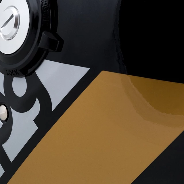 Cassida Fiber OPG Motorradhelm Schwarz/Gold/Silber - L(59-60)