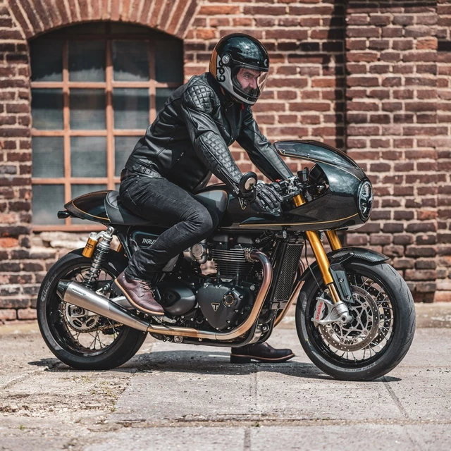 Cassida Fiber OPG Motorradhelm Schwarz/Gold/Silber - L(59-60)