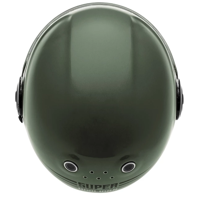 Cassida Fiber Super Hooligan Motorradhelm Schwarz/Metallic Grün/Grau - XL (61-62)