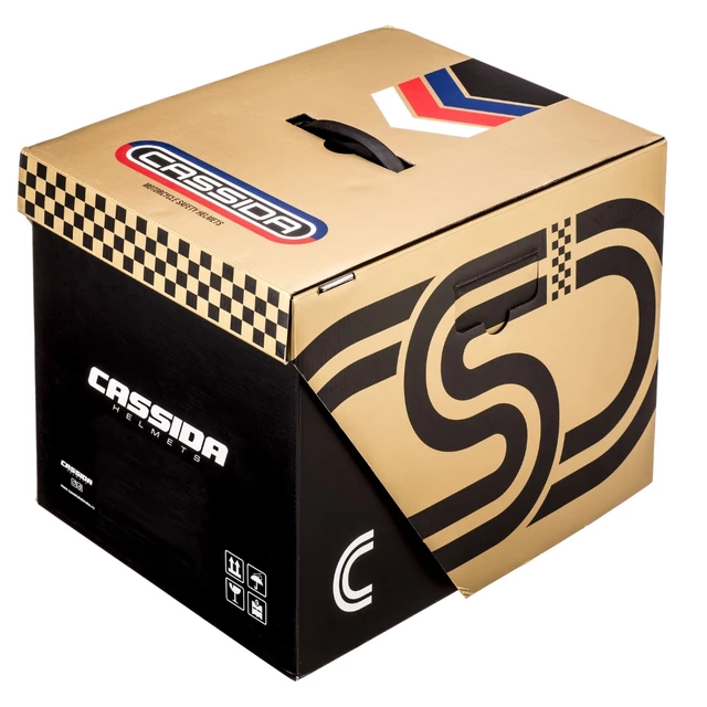 Cassida Fiber Super Hooligan Motorradhelm Schwarz/Metallic Kupfer/Grau - L(59-60)