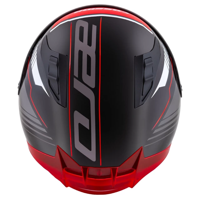 Motorradhelm Cassida Aero Drome schwarz perlmutt/rot/weiß/grau