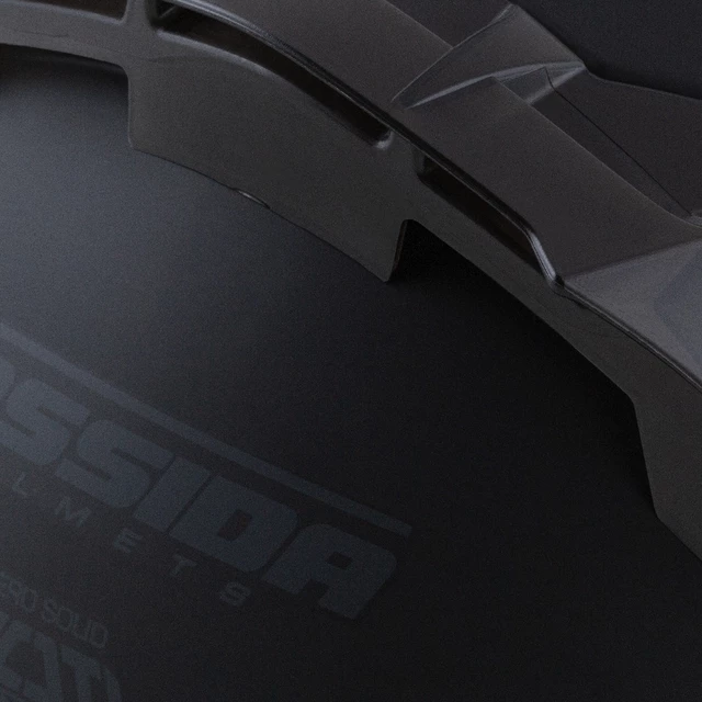 Motorradhelm Cassida Aero Solid schwarz matt/grau