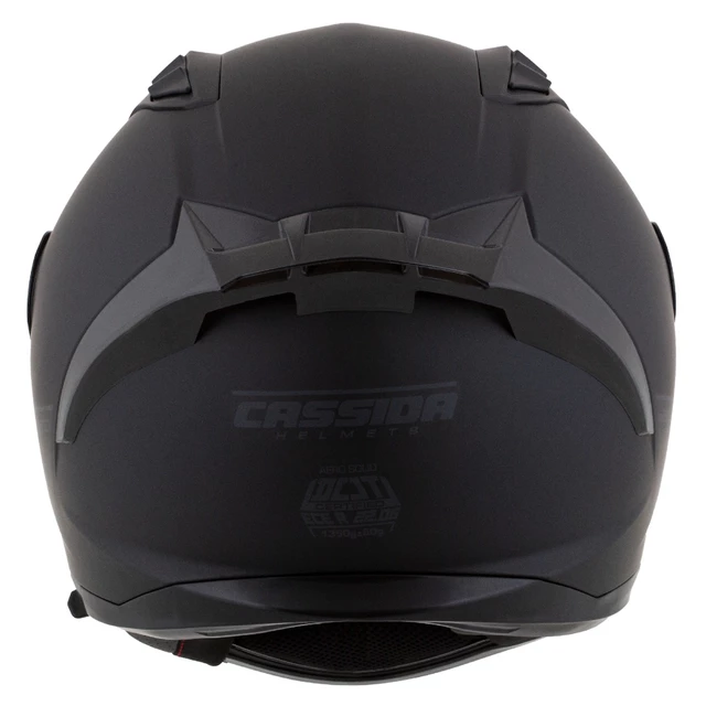 Motorradhelm Cassida Aero Solid schwarz matt/grau
